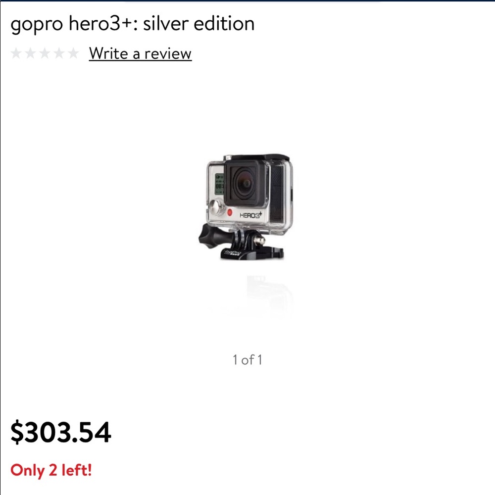 🤑 Sale!!Go Pro 3+ Silver Edition w/Accesories